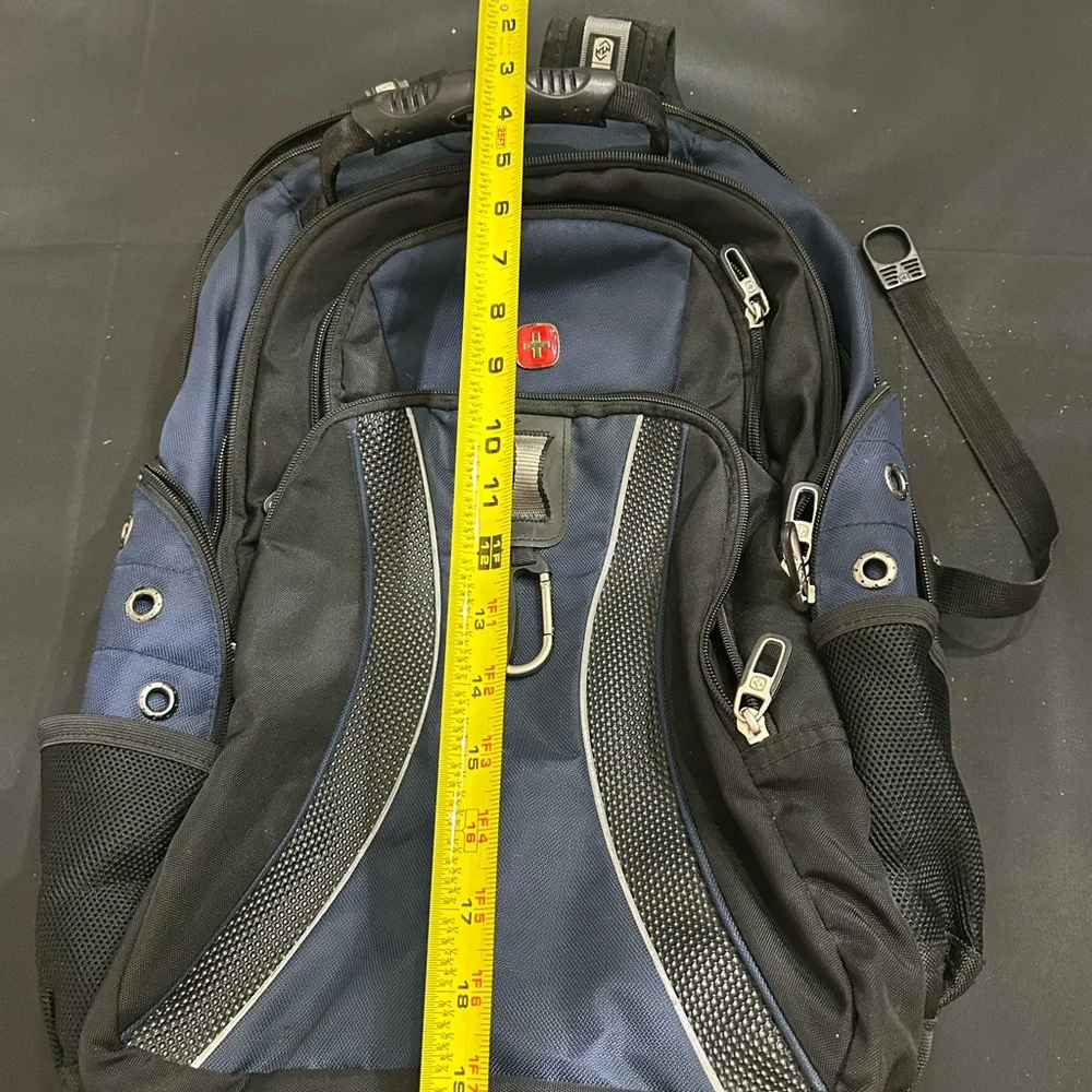 Swiss Gear Black/Blue Airflow Scansmart TSA Compatible Laptop Backpack